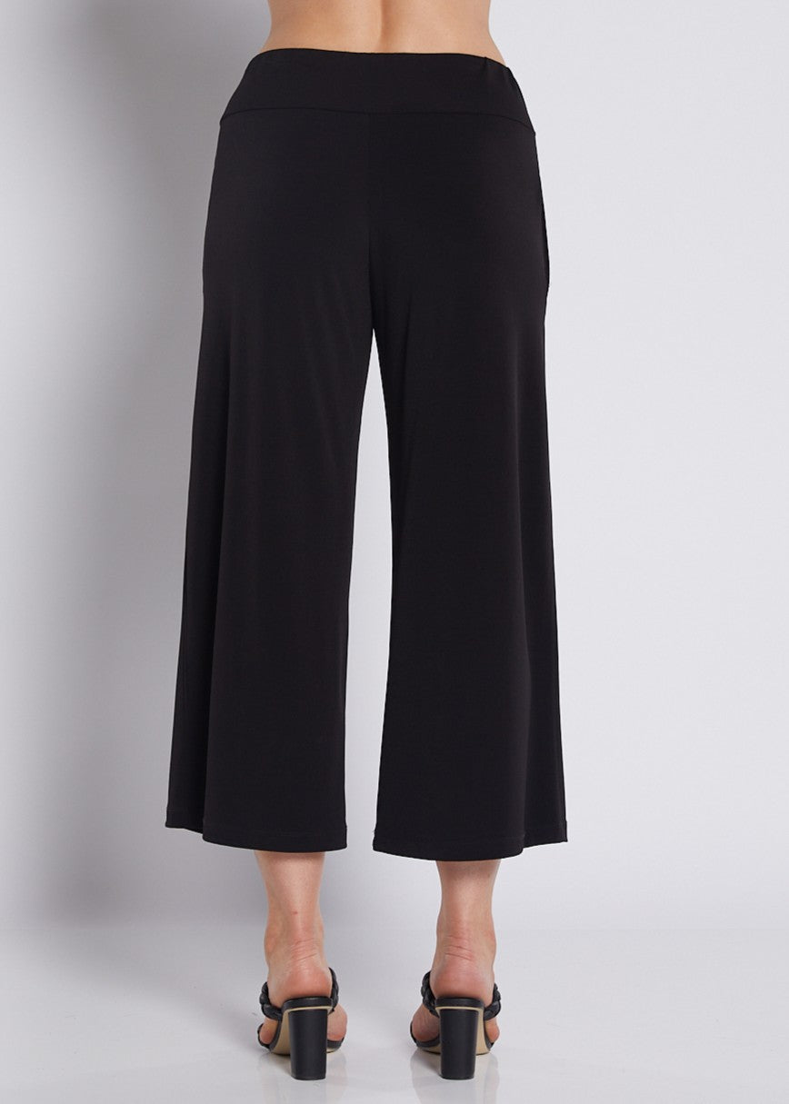 Jersey Culottes with Pockets in Black