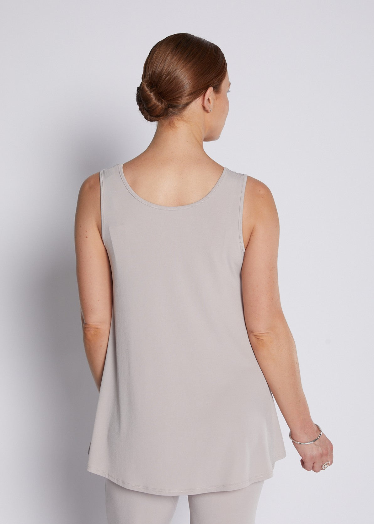 Jersey Reversible Swing Tank in Neutral Champagne