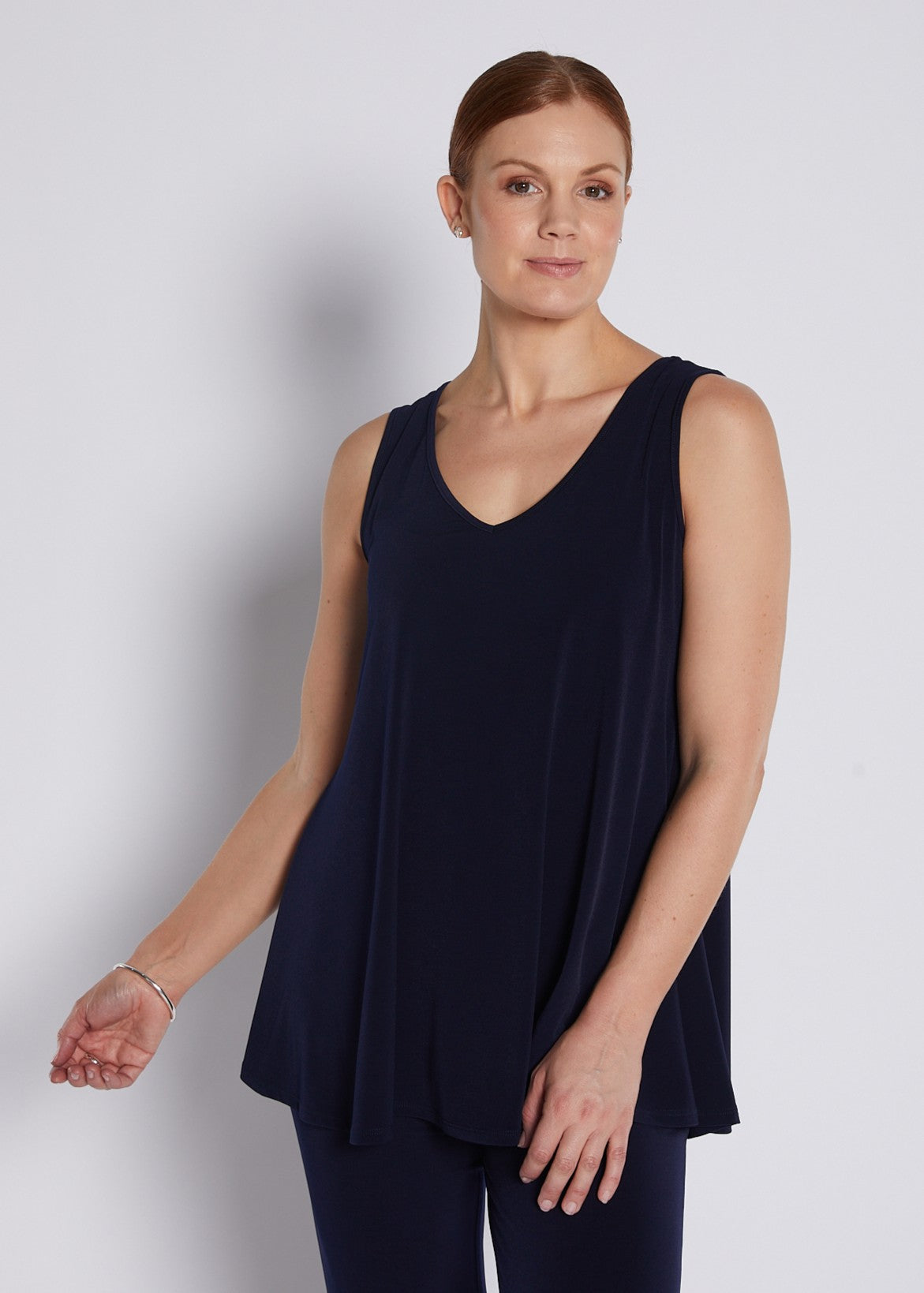 Jersey Reversible Swing Tank in Navy