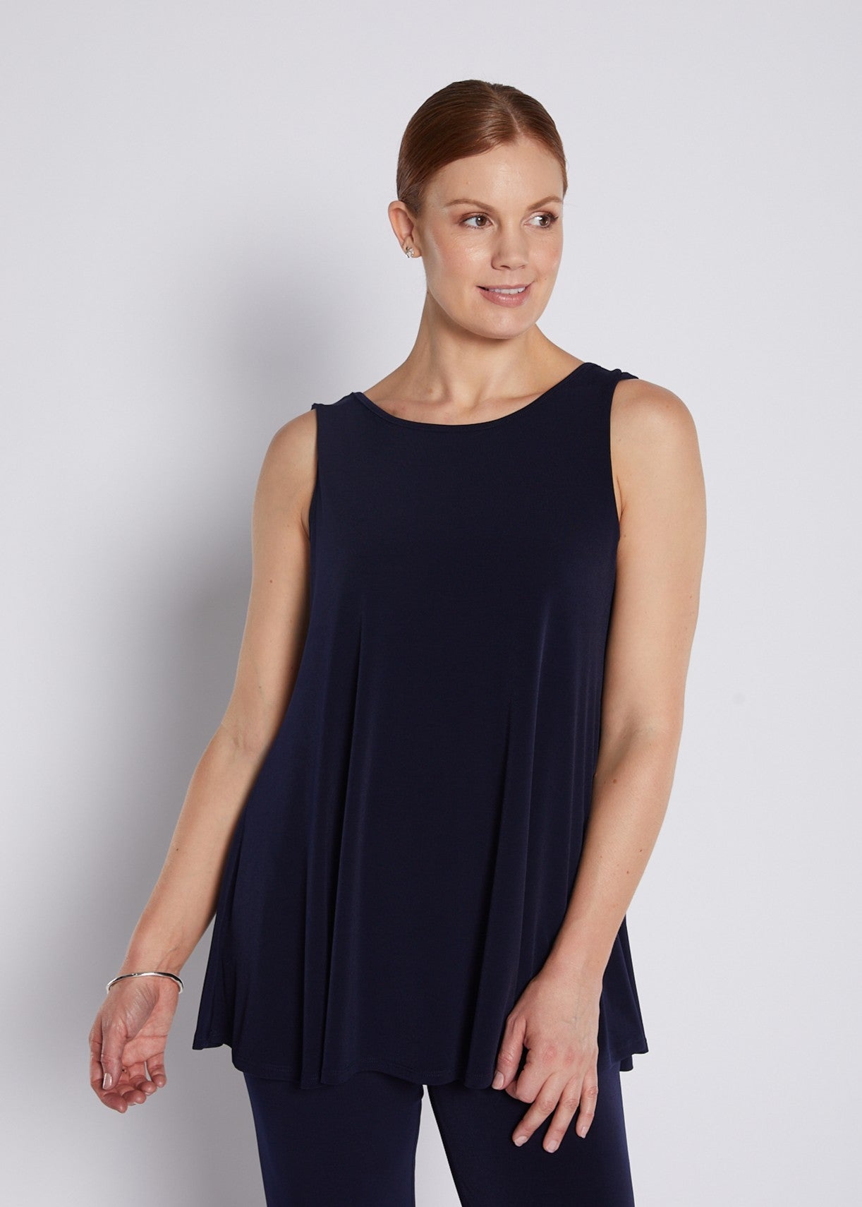 Jersey Reversible Swing Tank in Navy
