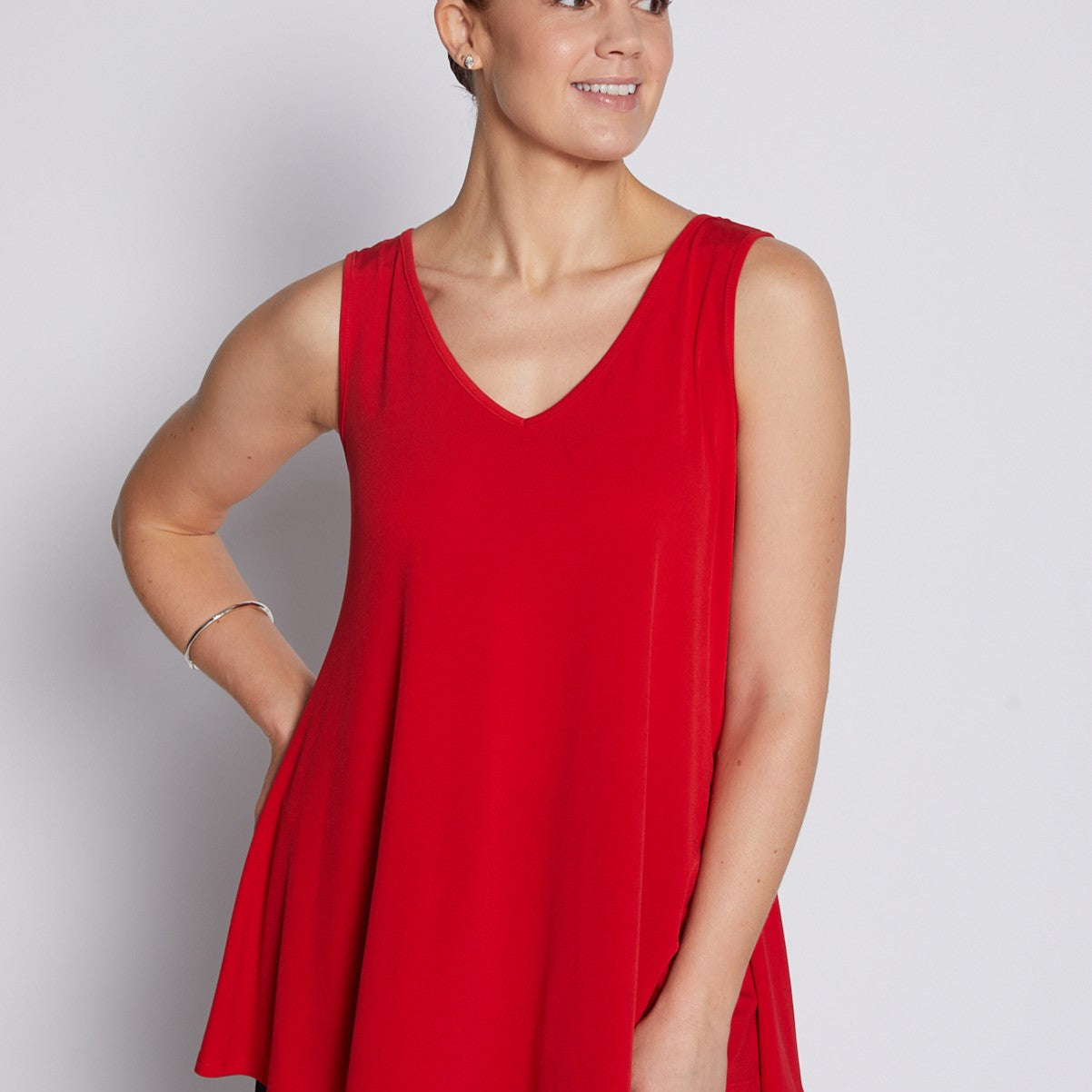Jersey Reversible Swing Tank in Red