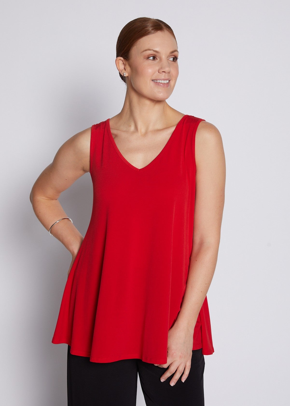 Jersey Reversible Swing Tank in Red
