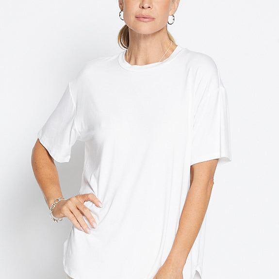 Spencer Wonderland viscose jersey tee in vanilla
