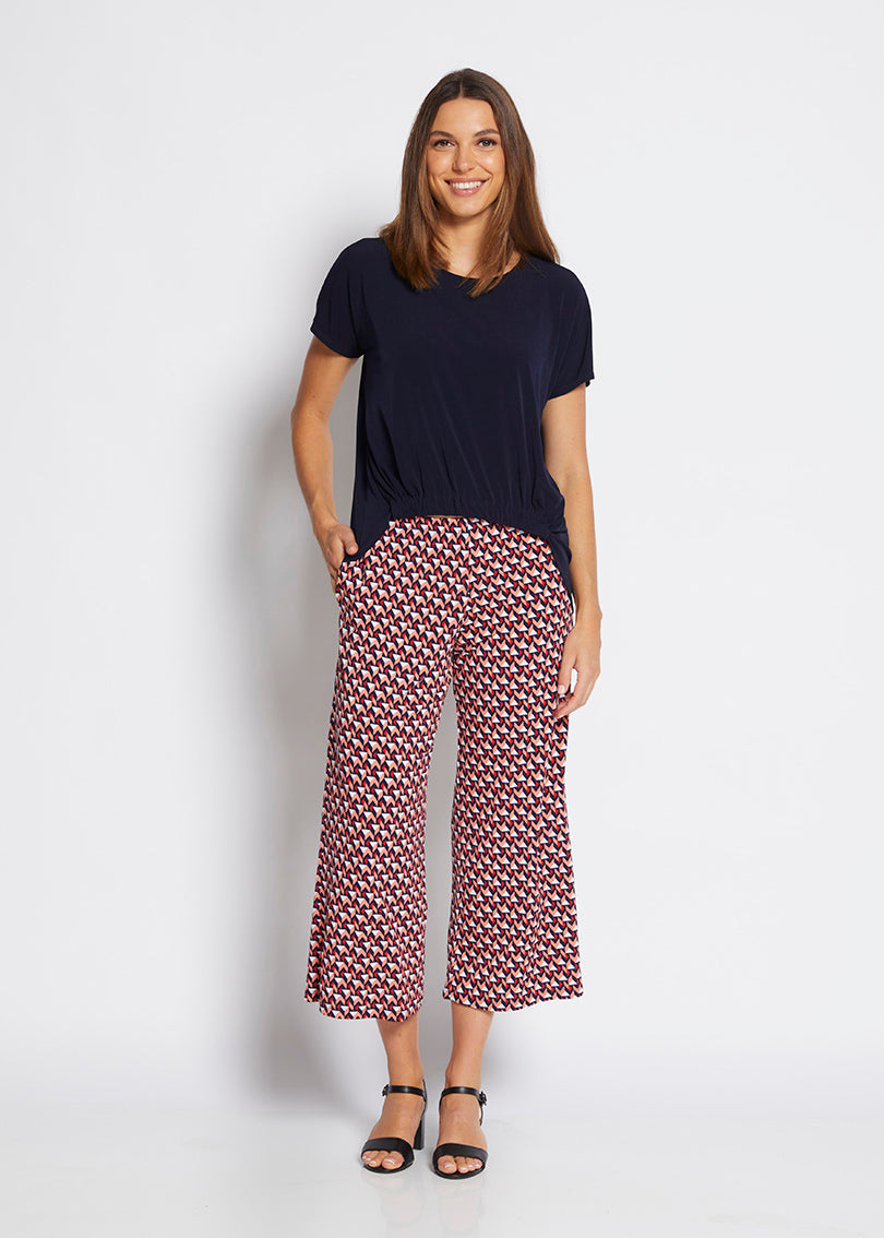 Yogi slinky jersey culottes in Graphic