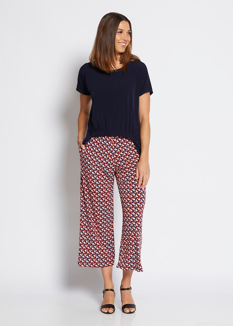 Yogi slinky jersey culottes in Graphic