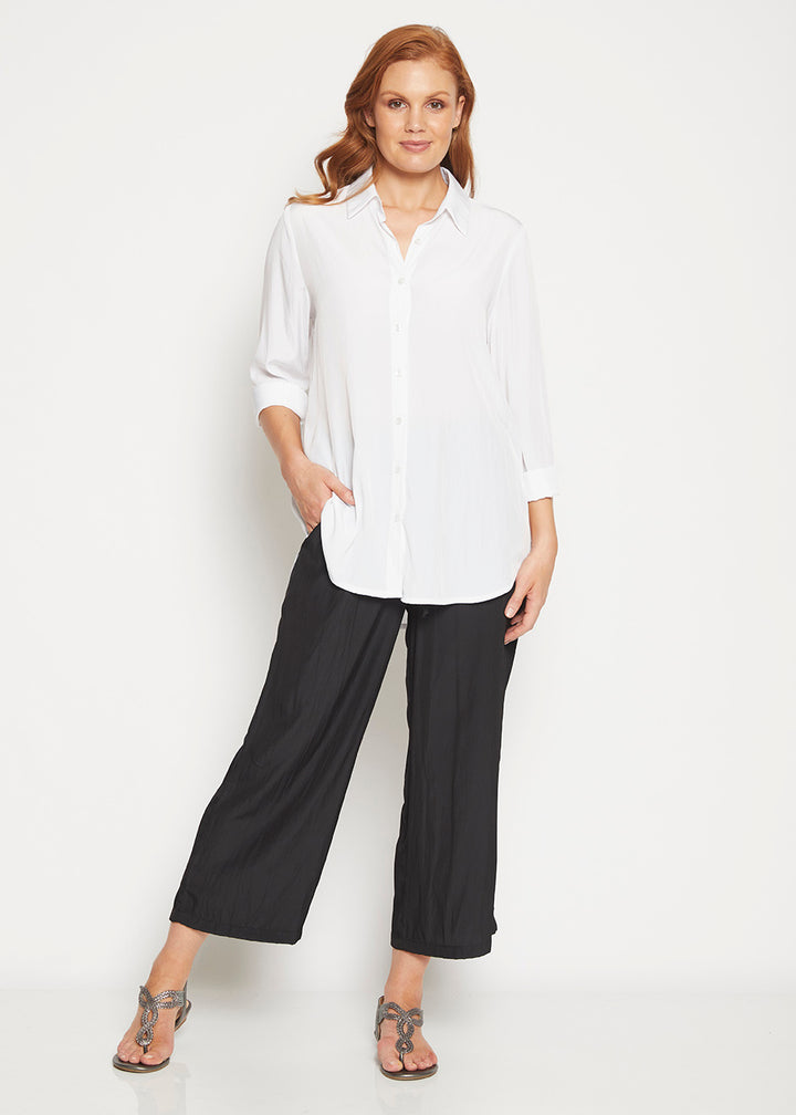 Philosophy Australia Barbe Lustre drawstring pant - black, made in Australia