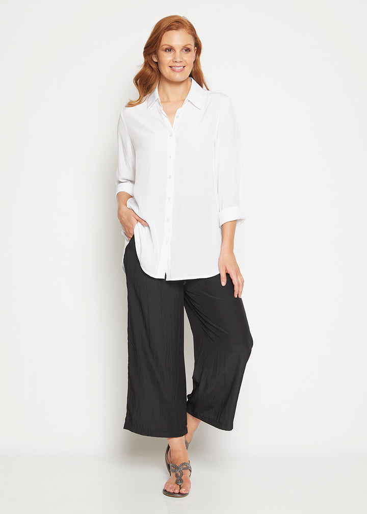 Philosophy Australia Barbe Lustre drawstring pant - black, made in Australia