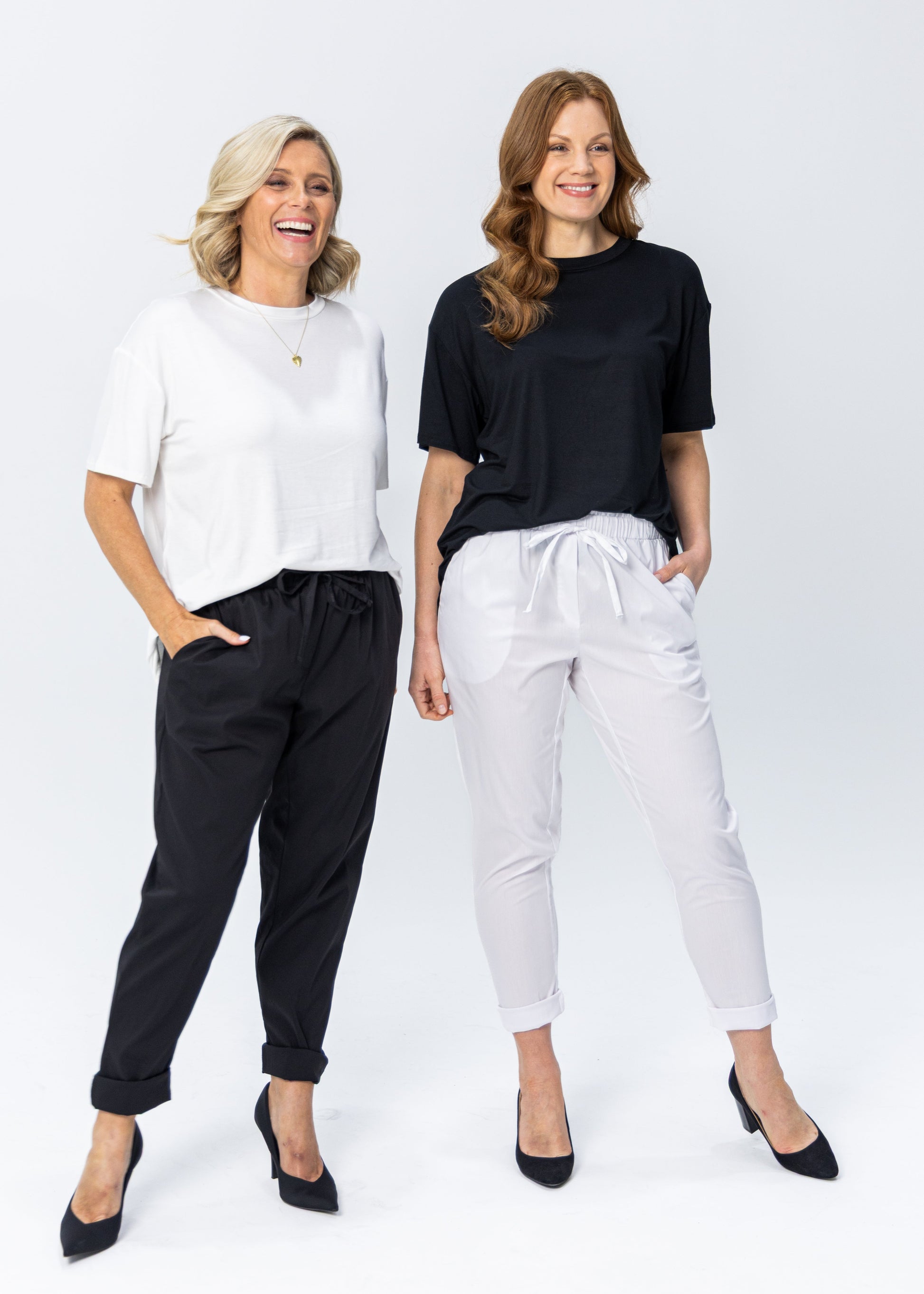 Rocket City stretch cotton pant in black