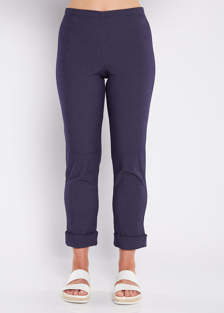 Switch super stretch Bengaline 7/8 cuff slim pant in Indigo