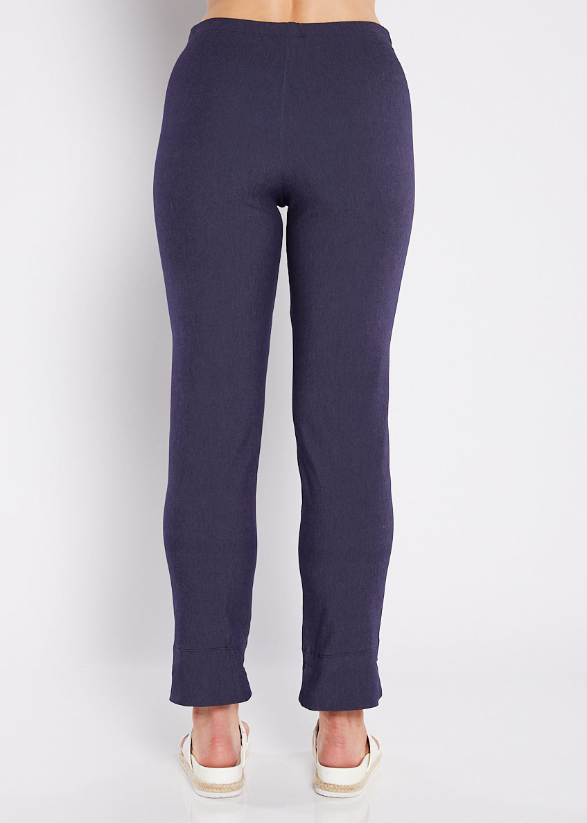 Switch super stretch Bengaline 7/8 cuff slim pant in Indigo