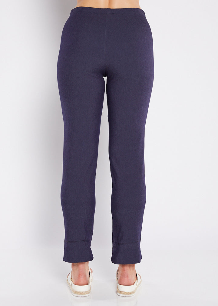 Switch super stretch Bengaline 7/8 cuff slim pant in Indigo