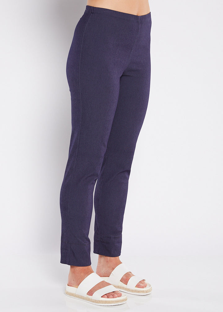 Switch super stretch Bengaline 7/8 cuff slim pant in Indigo