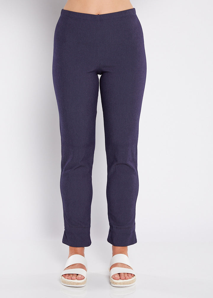 Switch super stretch Bengaline 7/8 cuff slim pant in Indigo