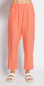 Philosophy Australia Jones Linen Trousers in Apricot