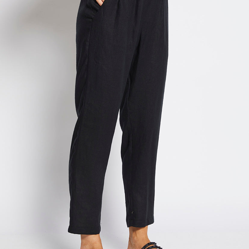 Philosophy Australia Jones Linen Trousers in Black