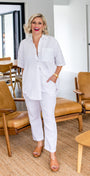 Philosophy Australia Jones Linen Trousers in White