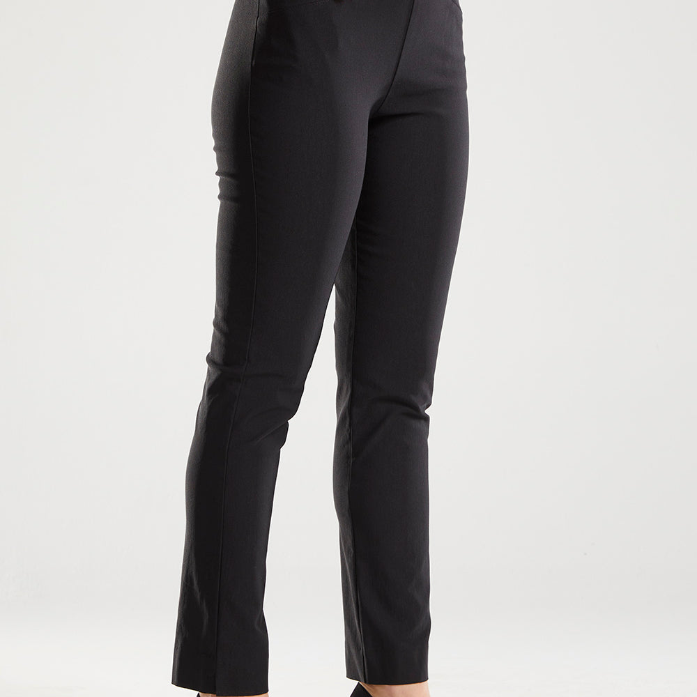 Leonie Inner Warmth Bengaline pocket pants in black