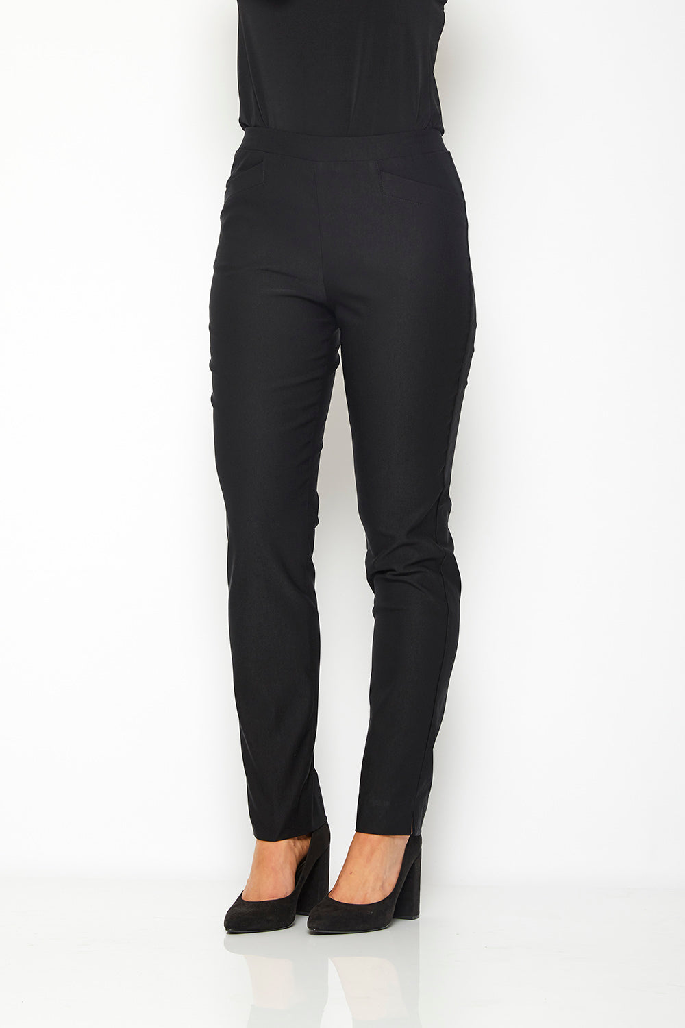 Leonie Inner Warmth Bengaline pocket pants in navy