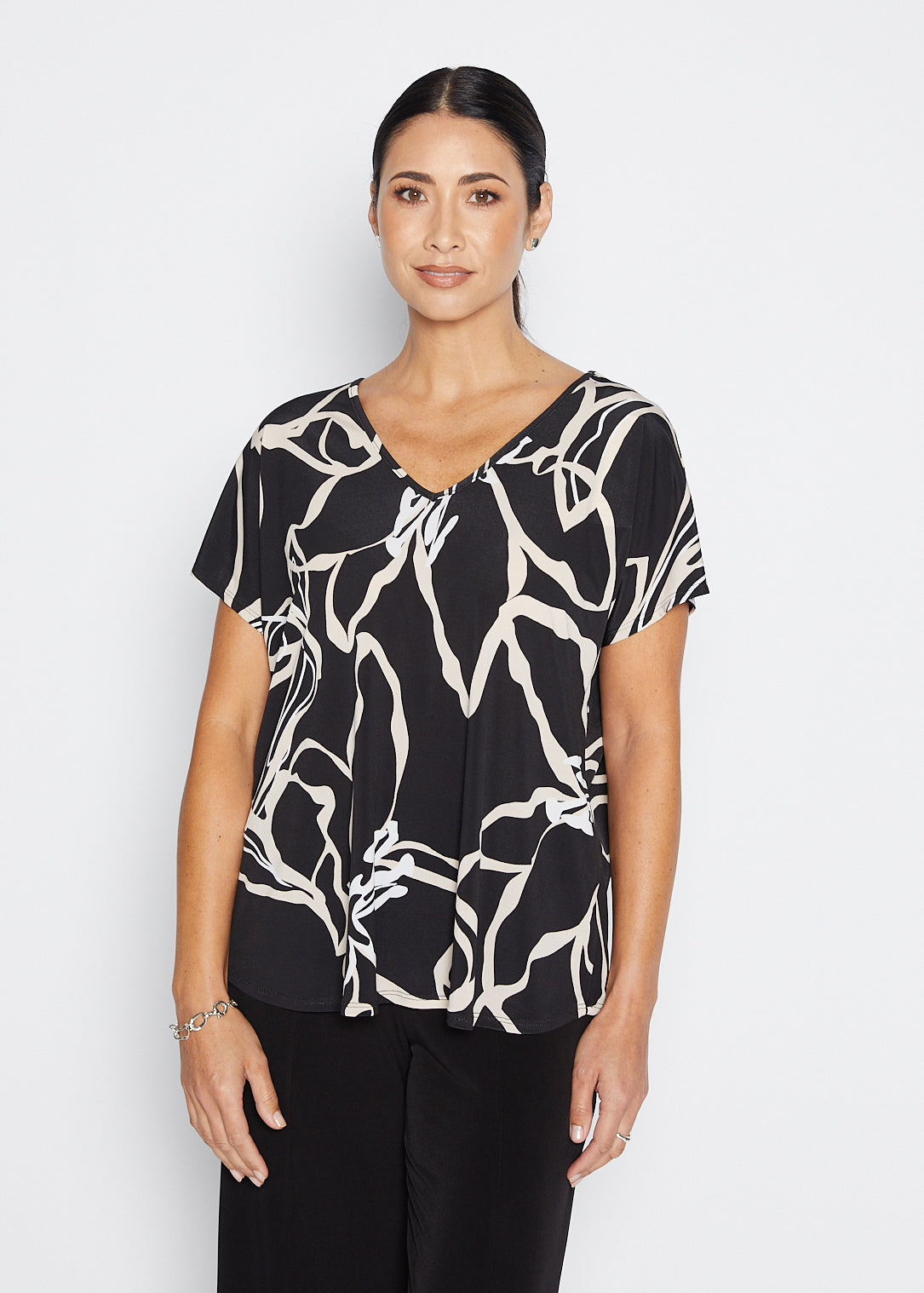 Breeze slinky jersey reversible top in Lotus, sustainable slow fashion made in Australia by Philosophy Australia