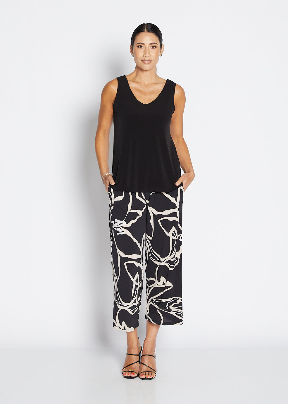 Yogi slinky jersey culottes in Lotus, sustainable slow fashion made in Australia by Philosophy Australia