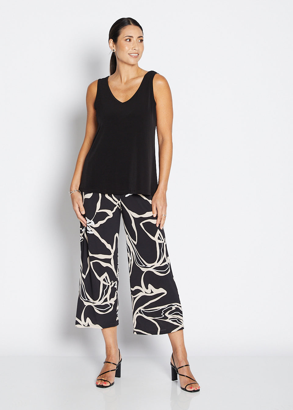 Yogi slinky jersey culottes in Lotus, sustainable slow fashion made in Australia by Philosophy Australia