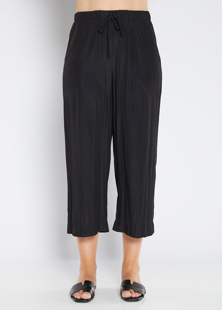 Barbe Lustre drawstring pant in black