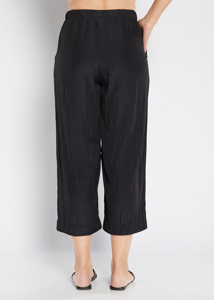 Barbe Lustre drawstring pant in black