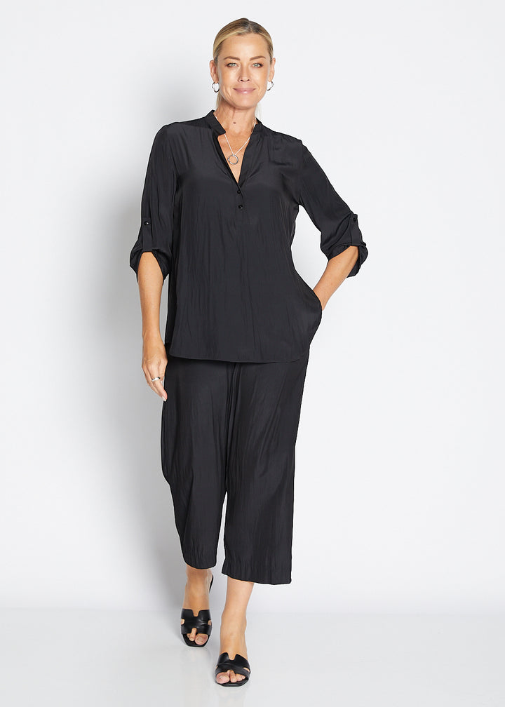 India Lustre technical tunic in black