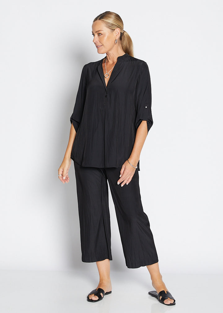 India Lustre technical tunic in black