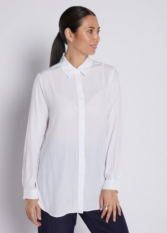 Greville Lustre technical shirt in white