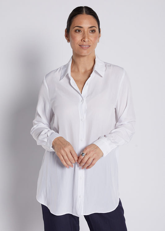 Greville Lustre technical shirt in white