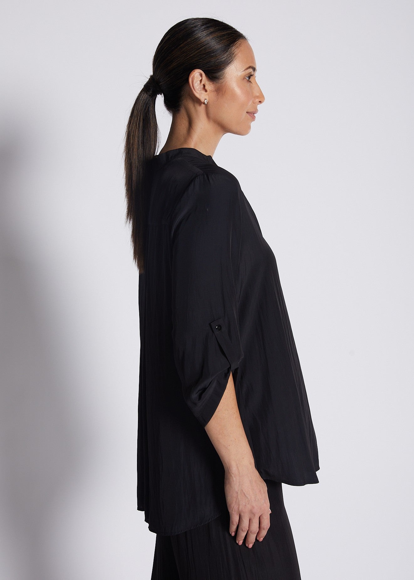 India Lustre technical tunic in black