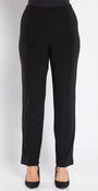 Linear Jersey Women's full length straight leg pants in black.