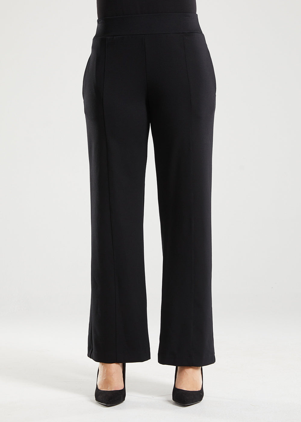 Ponte Tailored Pant with Pockets in Black