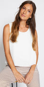Philosophy Australia Magic layer  Women's top in off-white, made in Australia