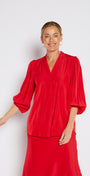 Philosophy Australia Maple Lustre Top in Red, made in Australia