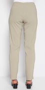 Narrow Miracle Bengaline Women's full-length slim-cut pants in raffia.