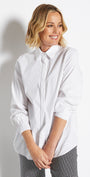 Philosophy Australia Natalie cotton Women's shirt in white, made in Australia