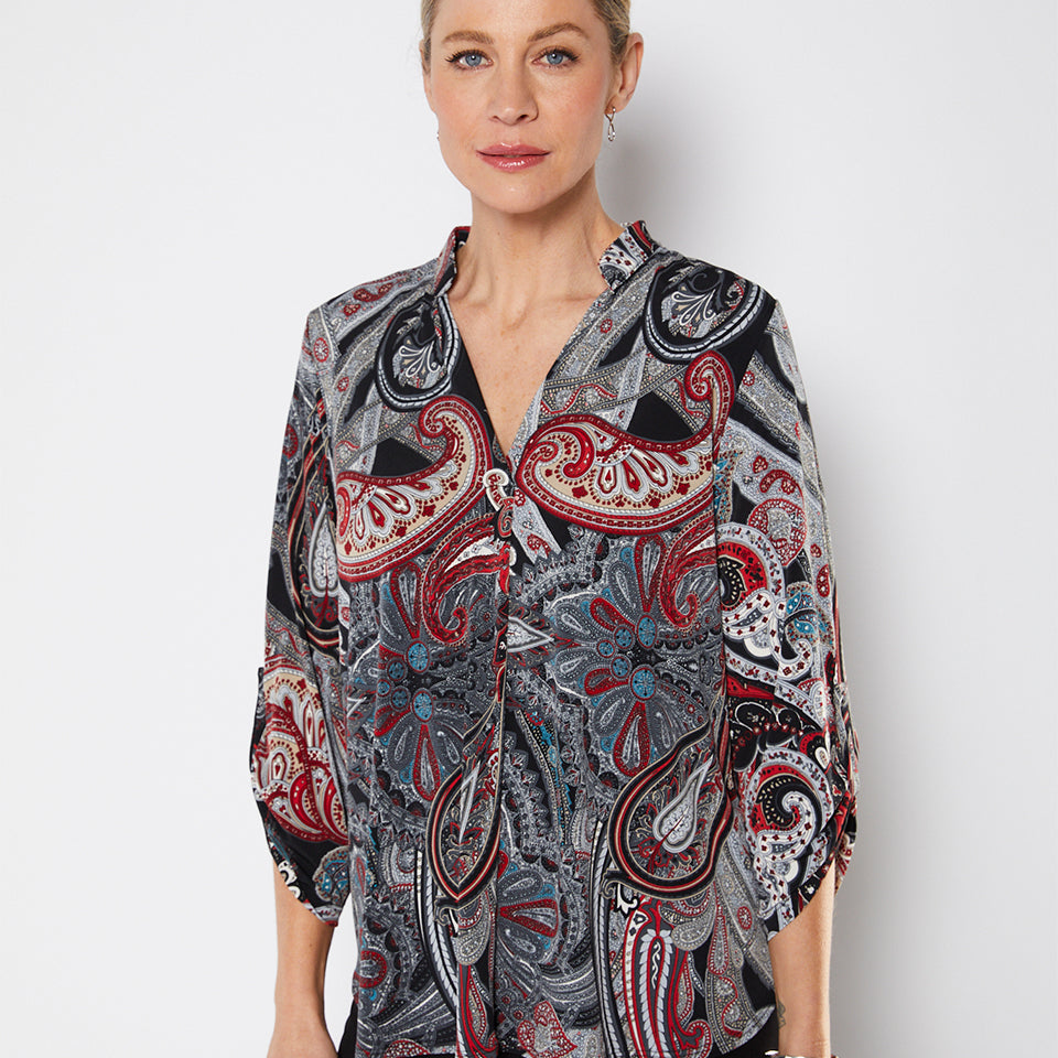Philosophy Australia Paxton Jersey Tunic in Alila Print, made in Australia