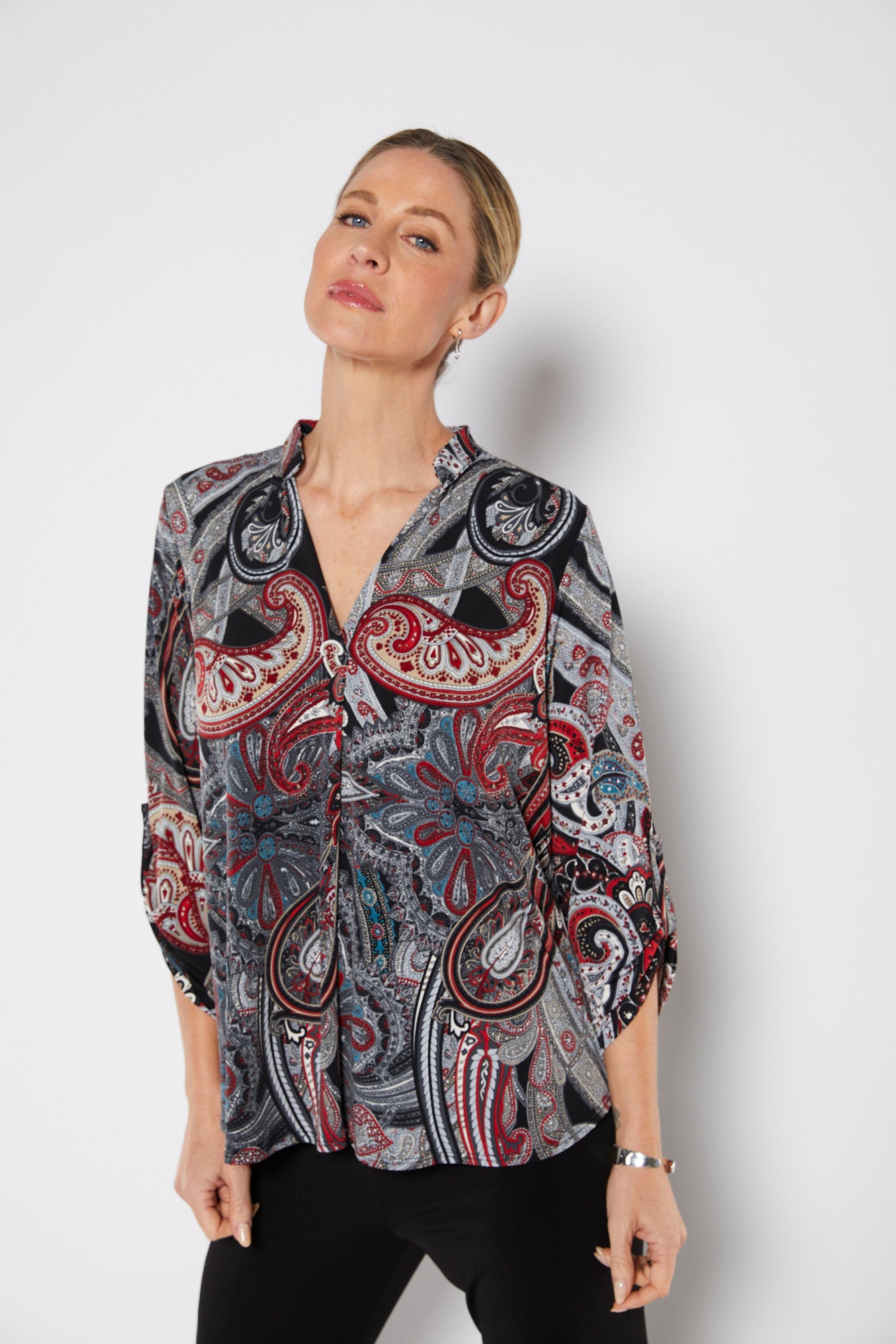 Philosophy Australia Paxton Jersey Tunic in Alila Print, made in Australia