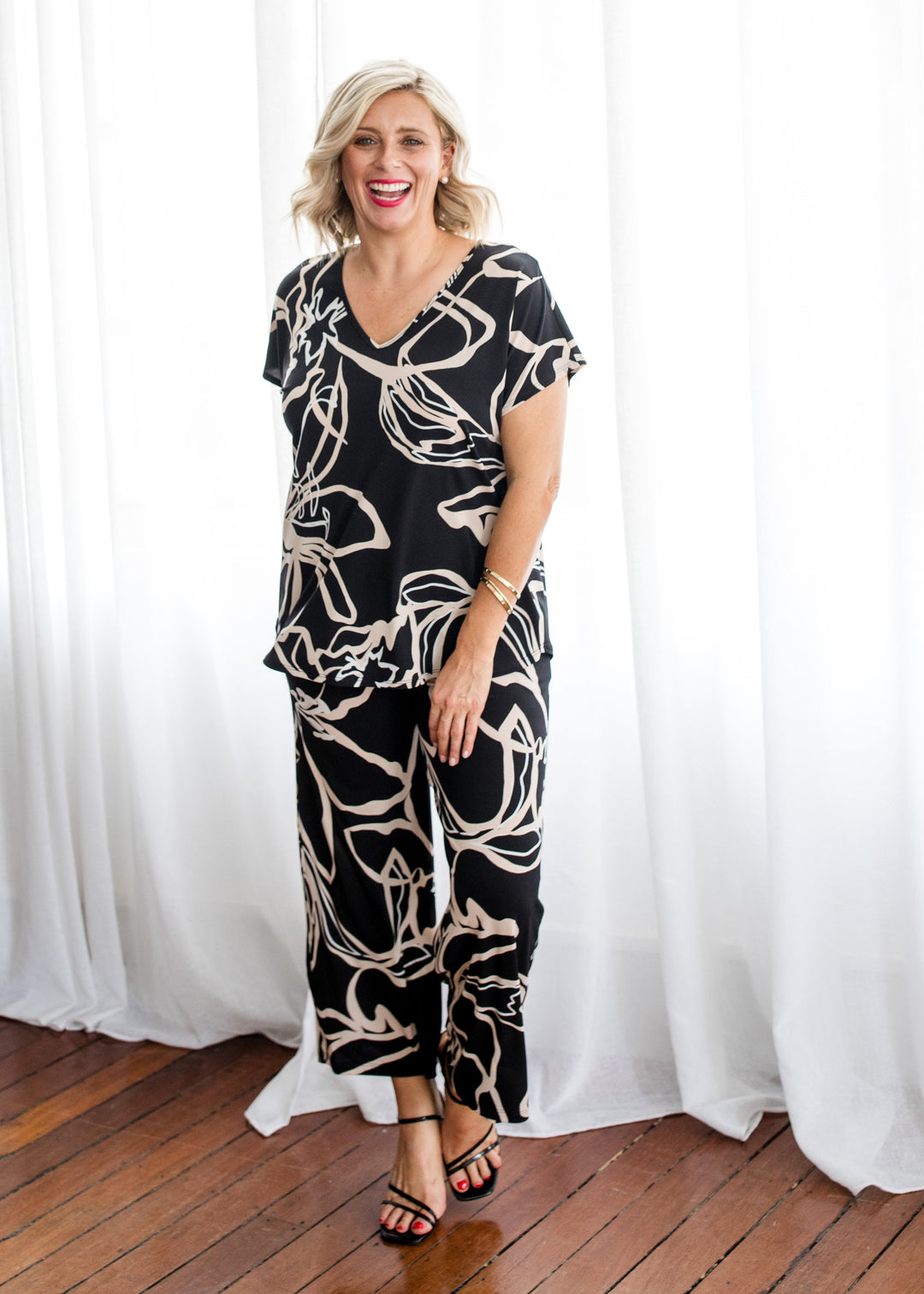 Yogi slinky jersey culottes in Lotus, sustainable slow fashion made in Australia by Philosophy Australia