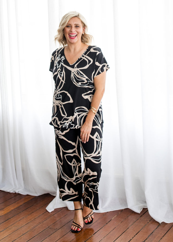 Yogi slinky jersey culottes in Lotus, sustainable slow fashion made in Australia by Philosophy Australia