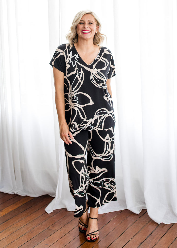 Yogi slinky jersey culottes in Lotus, sustainable slow fashion made in Australia by Philosophy Australia
