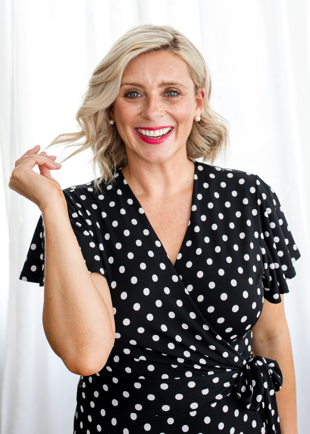 Florida slinky jersey wrap jersey dress in Aria, sustainable slow fashion made in Australia by Philosophy Australia