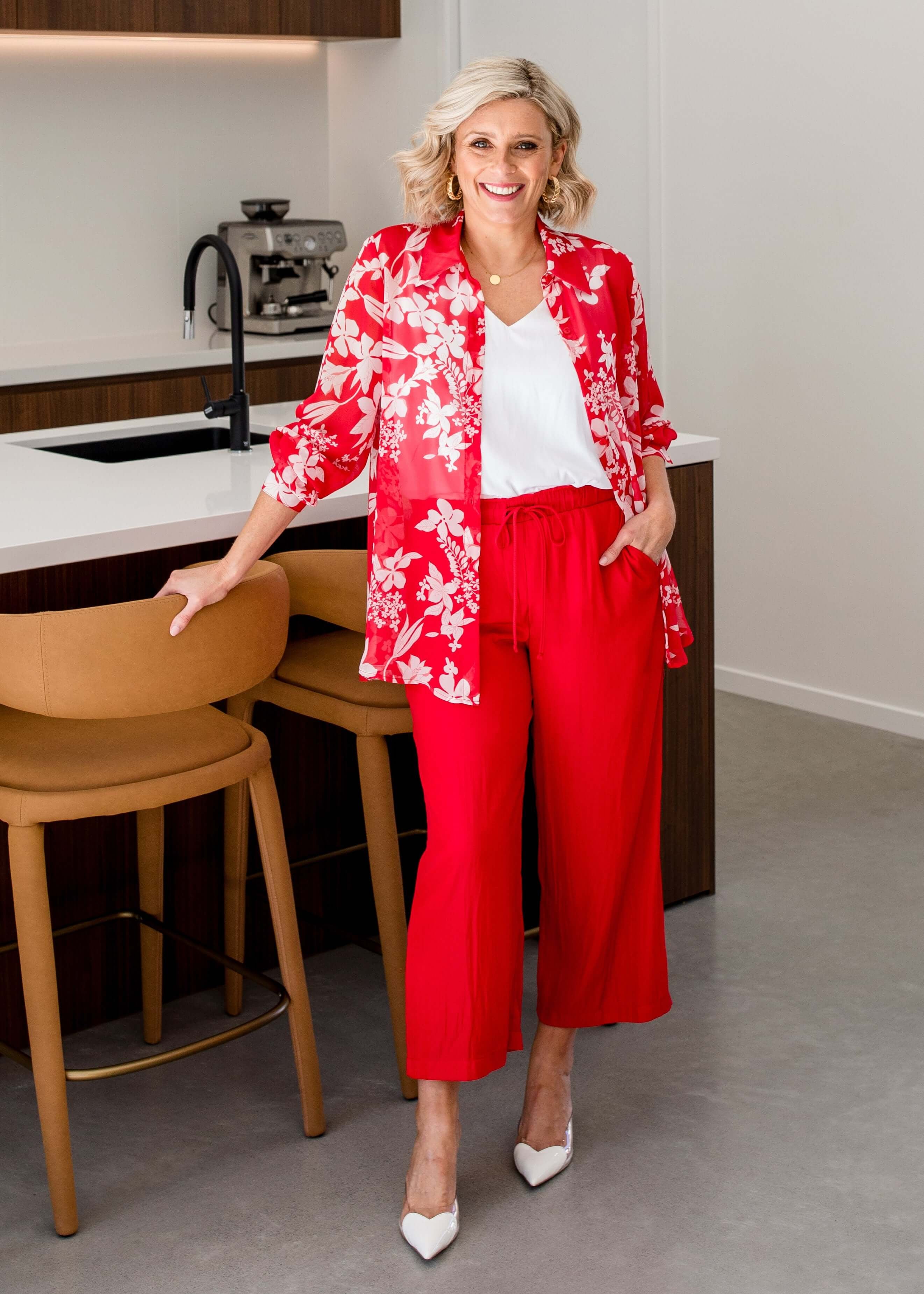 Hyacinth Vintage chiffon blouse in Astrid