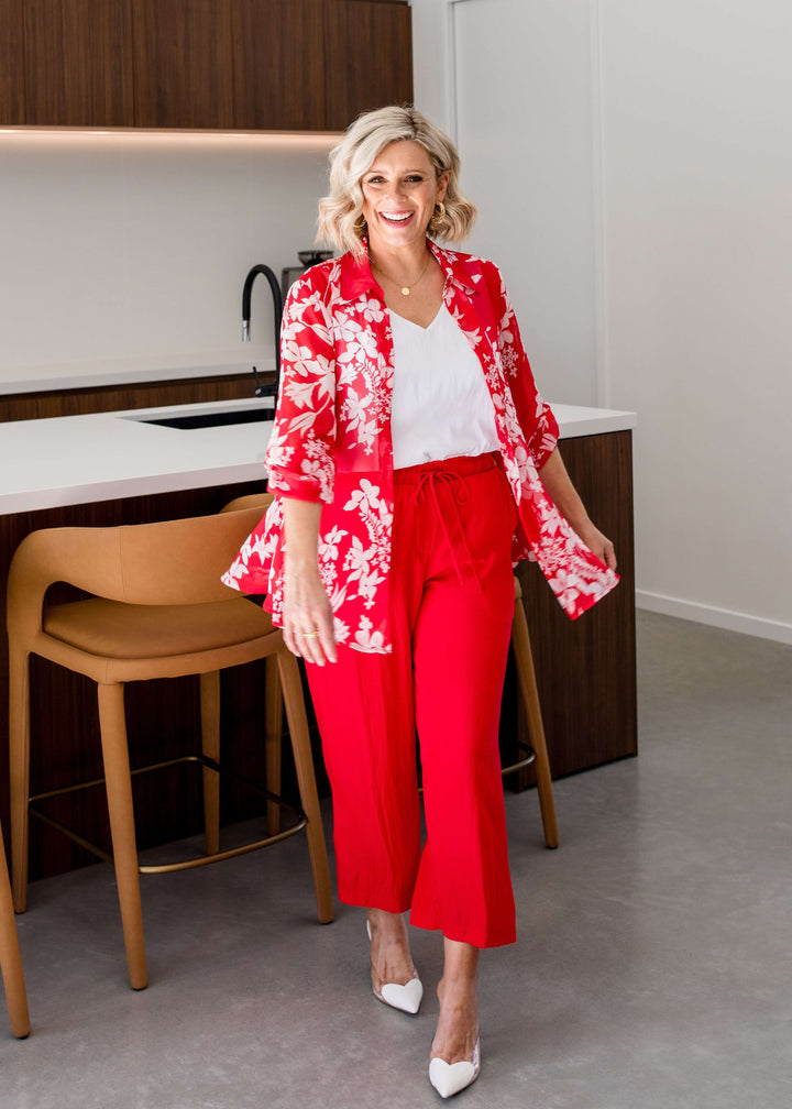 Hyacinth Vintage chiffon blouse in Astrid