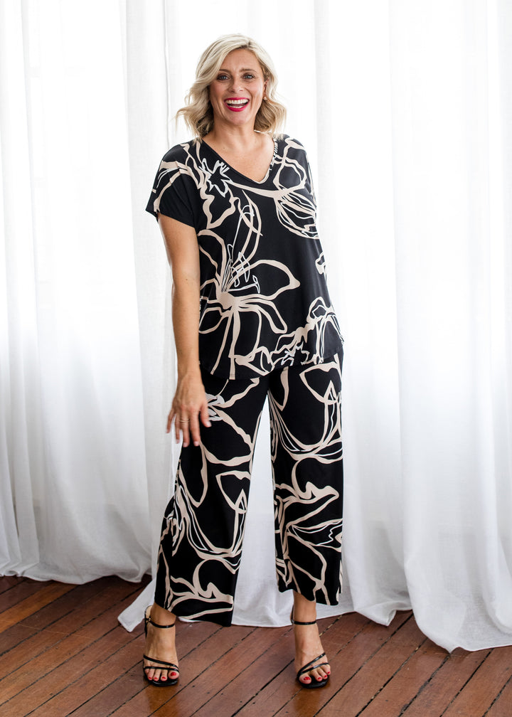 Breeze slinky jersey reversible top in Lotus, sustainable slow fashion made in Australia by Philosophy Australia