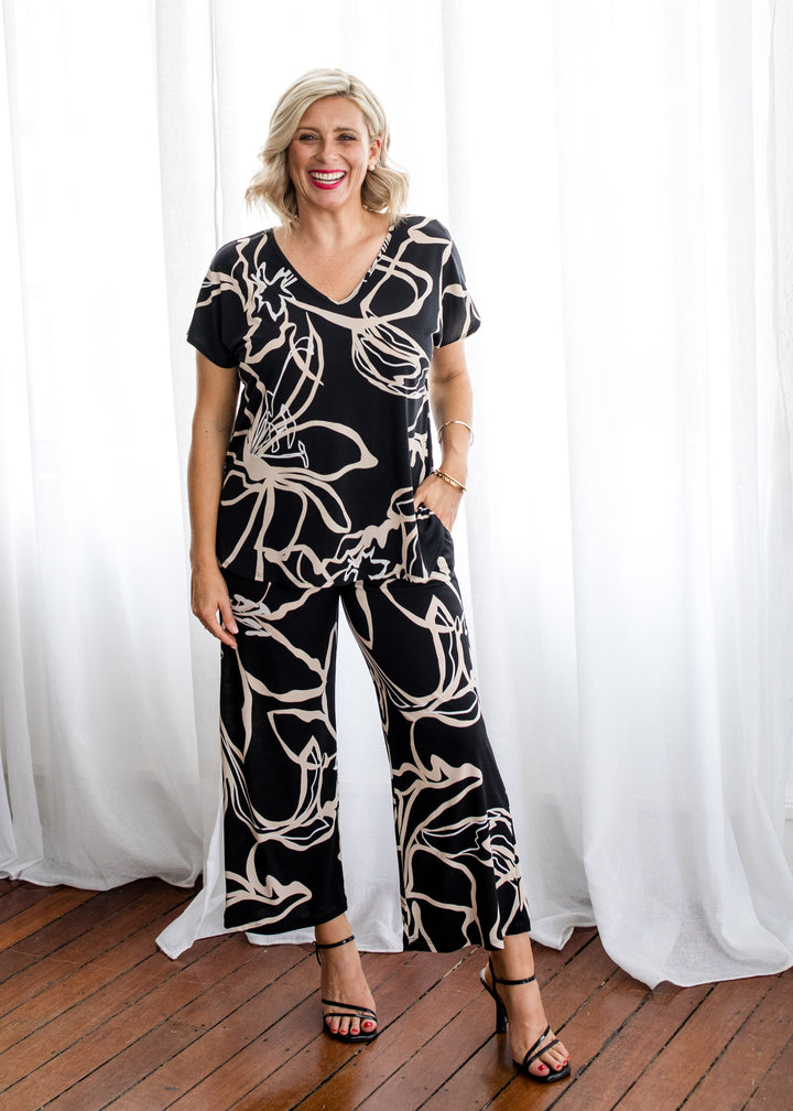 Breeze slinky jersey reversible top in Lotus, sustainable slow fashion made in Australia by Philosophy Australia