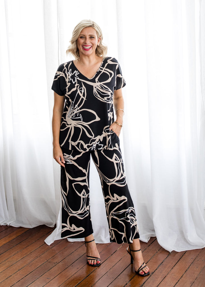 Breeze slinky jersey reversible top in Lotus, sustainable slow fashion made in Australia by Philosophy Australia