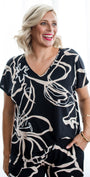 Breeze slinky jersey reversible top in Lotus, sustainable slow fashion made in Australia by Philosophy Australia